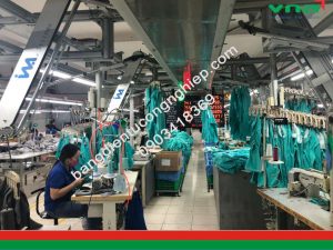 bảng hiển thị hiệu suất chuyền may 2