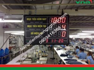 bảng led hiển thị sản lượng chuyền may 1