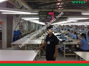 bảng led hiển thị sản lượng chuyền may 3