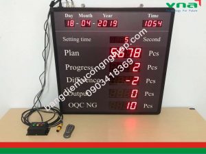 bảng hiển thị thông tin sản xuất 1