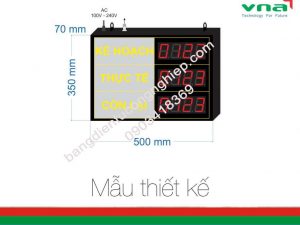 bảng hiển thị sản lượng chuyền may 2