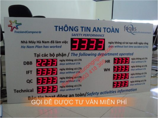 Bang thong tin an toan lao dong dien tu cong nha may Dutch Lady