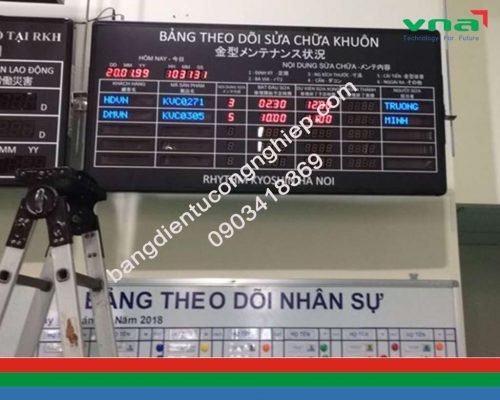 Bảng điện tử theo dõi sửa chữa khuôn ứng dụng trong các nhà máy đúc nhựa