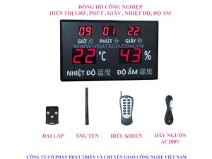 Đồng hồ điện tử đo nhiệt độ độ ẩm