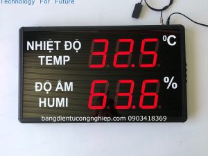 Đồng hồ điện tử đo nhiệt độ độ ẩm