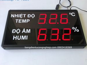 Đồng hồ đo nhiệt độ độ ẩm màn hình Led