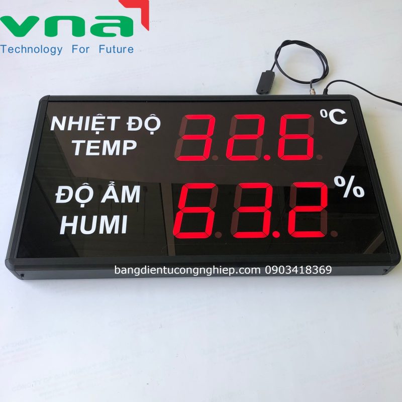 Đồng hồ đo nhiệt độ độ ẩm màn hình Led