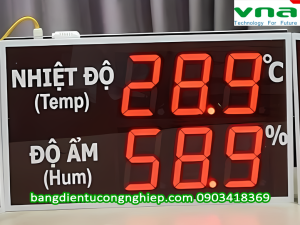 Bảng đo nhiệt độ độ ẩm