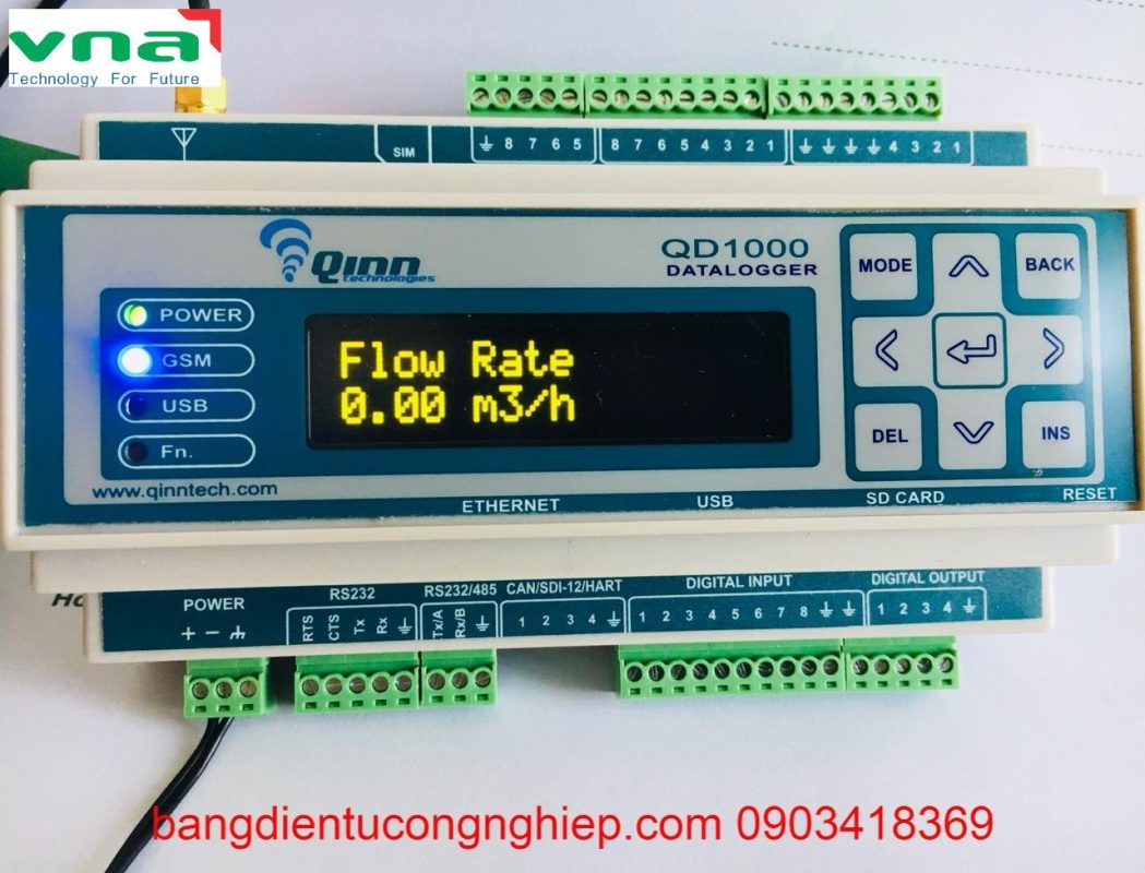 Datalogger quan trắc môi trường, ghi nhận dữ liệu môi trường