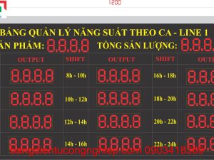 Lợi ích khi sử dụng bảng điện tử báo sản lượng tại Công ty Vũ Đại Phát
