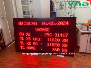 Large screen LED wall clock in industrialization