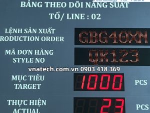 Các tính năng của Bảng điện tử chuyền may - CÔNG TY TNHH SẢN XUẤT MAY MẶC HAVA yêu cầu