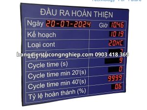 Thông số kỹ thuật của Bảng điện tử công nghiệp Công ty Cổ phần Sản xuất container Hòa Phát