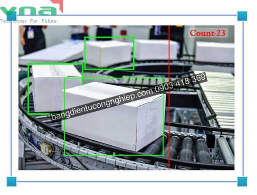Camera AI đếm thùng hàng