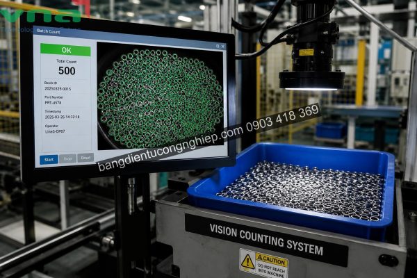 Camera AI đếm linh kiện tối ưu năng suất