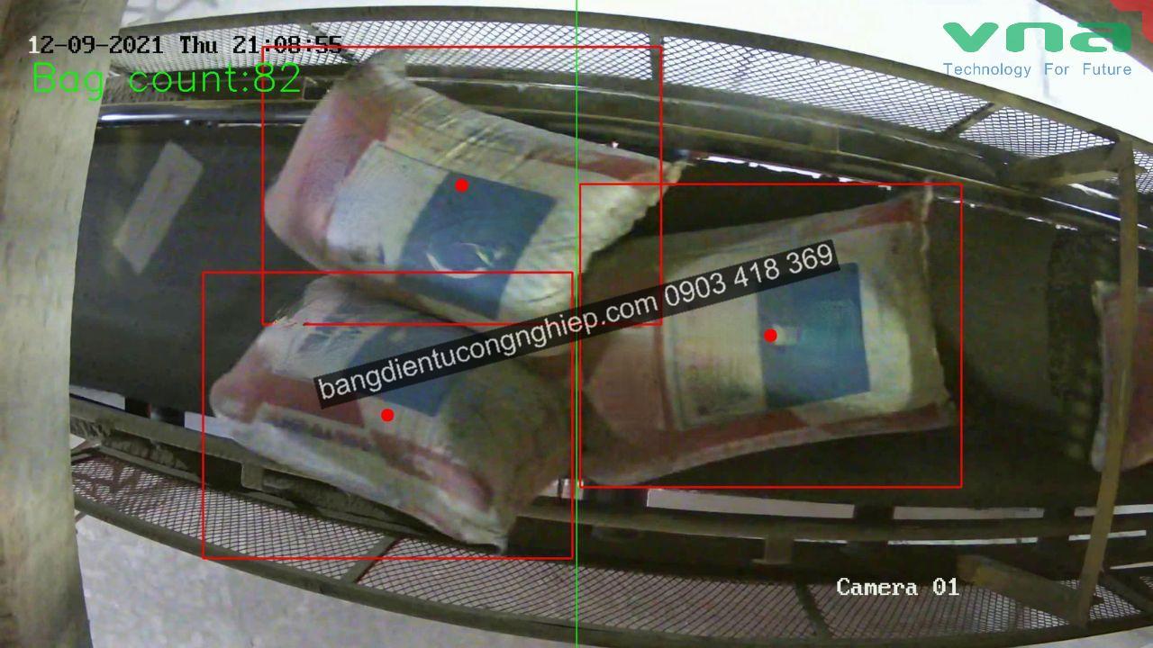 Camera AI đếm bao phân bón
